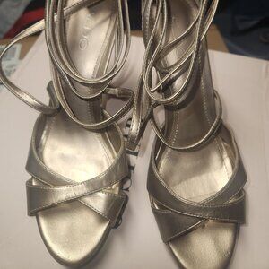 ALDO Metallic Gold Strappy Heels | US 7.5/8 (EU 38)
